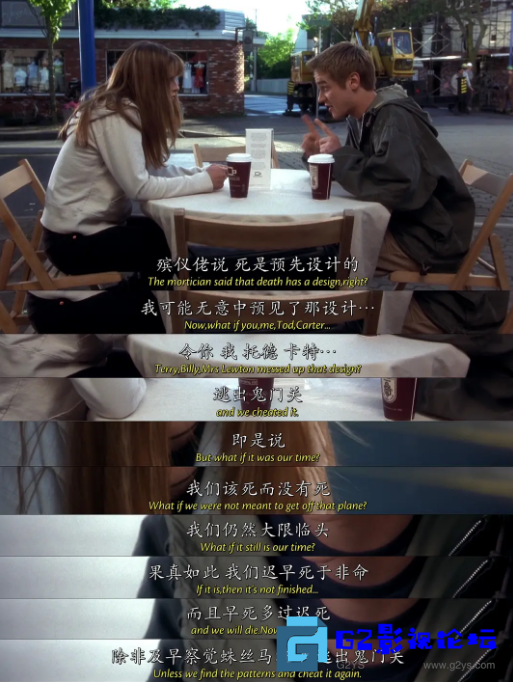 G8怀旧社区分享[电影] 《死神来了 Final Destination》【英语】【中字】【高清】【网盘资源】在线下载观看完整版 第2张截图