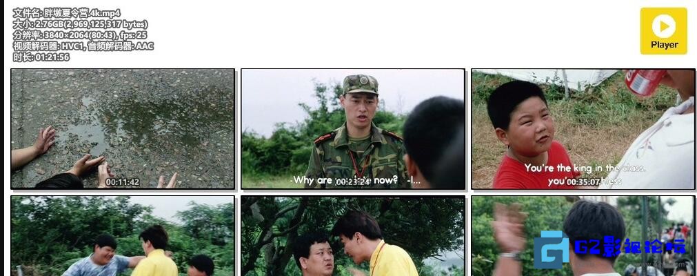 G8怀旧社区分享[百度云][胖墩夏令营][1999][周贤珍 / 韦力 / 丁其斌 ][国语英字][mp4/2.59G+2.76G/WEB-DL 1080P+4K.无水印] [ 第1张截图