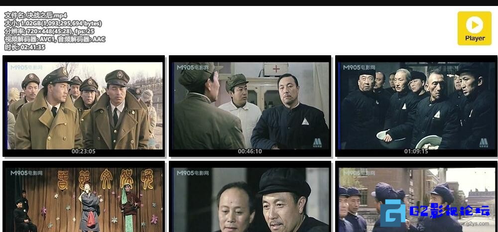 G8怀旧社区分享[战争] [决战之后][1991][古月 / 李法曾 / 黄凯][国语无字][MP4/1.01G/WEB-DL 480P] 第1张截图