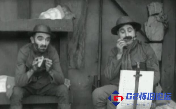 G8怀旧社区分享[喜剧] 【美国】【从军记 Shoulder Arms (1918)】【黑白】【DVDRip.x264-标清 304 】mkv 44分 第1张截图
