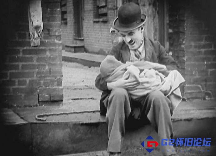 G8怀旧社区分享【美国】【黑白】【影片名：卓别林系列：寻子遇仙记 The Kid (1921)】【BD中字960x720高清版】【710M】【rmvb】 第1张截图