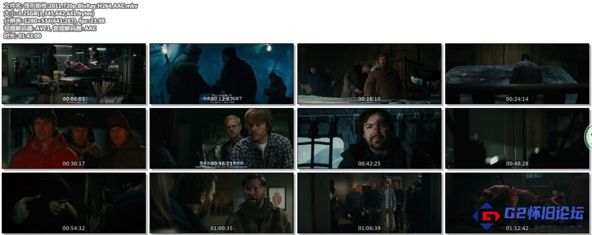 G8怀旧社区分享【怪形前传】[2011][BluRay-720p][内挂-特效中英双字][带海报介绍字体文件-MKV-1.25G][无水印无广告-百度盘] 第1张截图