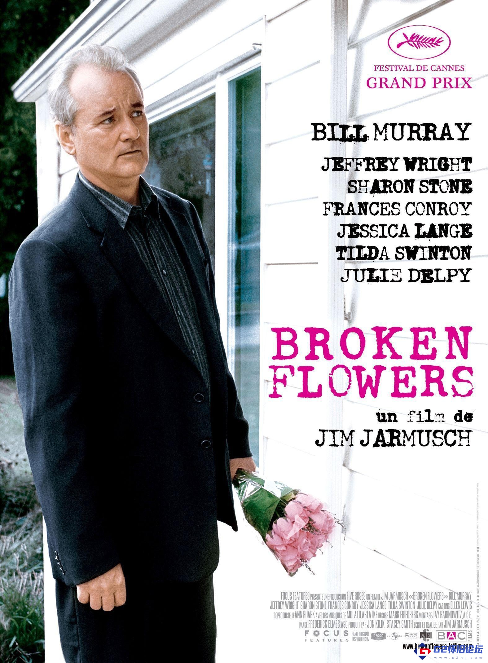 G8怀旧社区分享[法国][2005][破碎之花/Broken Flowers][比尔·默瑞/朱莉·德尔佩][BD1080P/MKV/9.50G][英语中字] 第1张截图