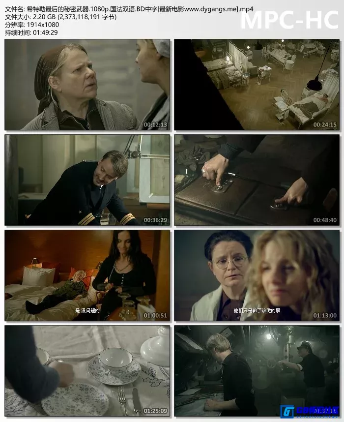 G8怀旧社区分享[希特勒最后的秘密武器（国法双语）][mp4/2.21GB][1080p中字][2011德国/剧情/爱情/战争][豆瓣评分6.9分][百度网盘] 第3张截图